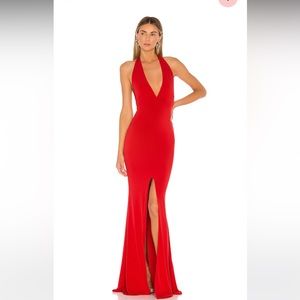 Illegal halter gown in red from Revolve! Size small.